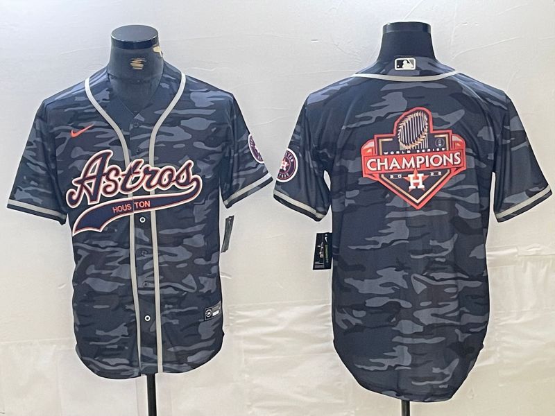 Men Houston Astros Blank Camo Jointly 2024 Nike MLB Jersey style 9->->MLB Jersey